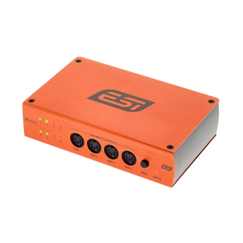 ESI M4U eX 8포트 USB 3.1 Gen 1 MIDI 인터페이스 (USB 허브 포함), 고성능 USB 3.0 MIDI (자동 I/O 감지 기능 탑재)