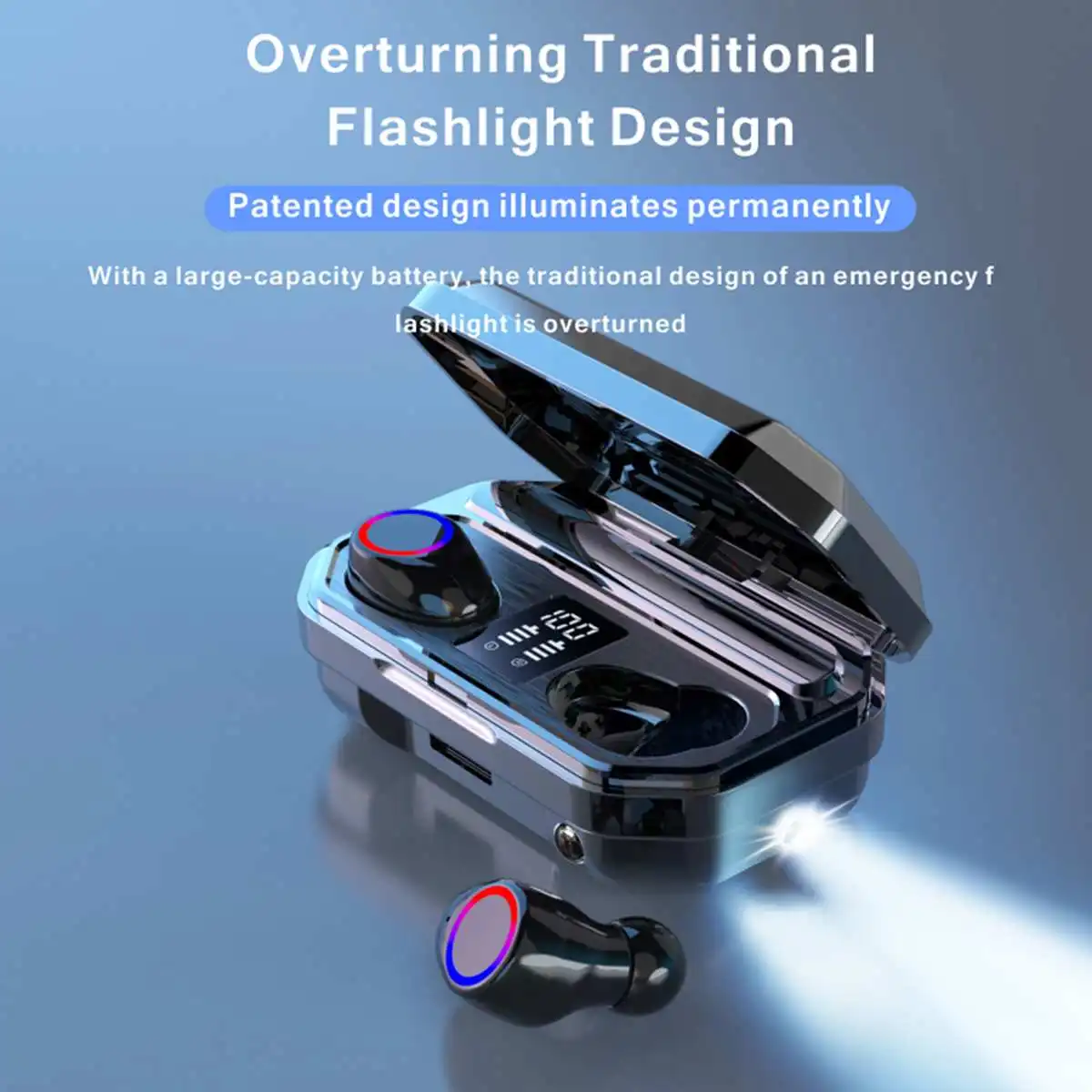 NEW TWS 5 0 bluetooth Earphone Touch LED Display Wireless Headphones 9D HI FI Stereo Sports Waterproof Earbuds Headsets 2 Colors