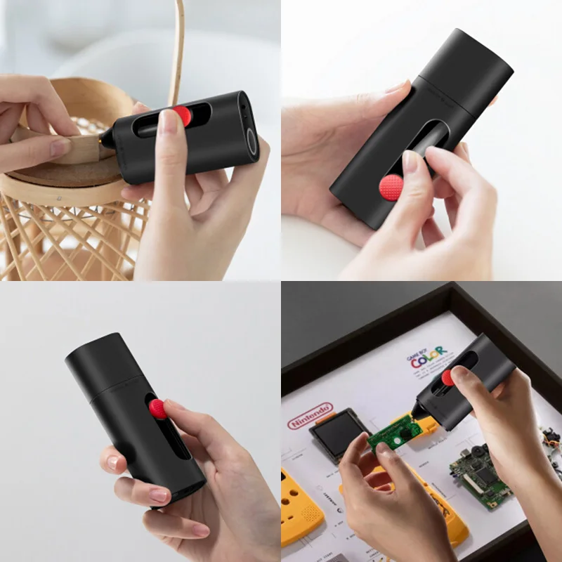 Wowstick 무선 전기 핫멜트 접착제 펜 2000mAh Type-C 충전식 접착제 펜 스틱 DIY Art Craft 빠른 수리 씰링