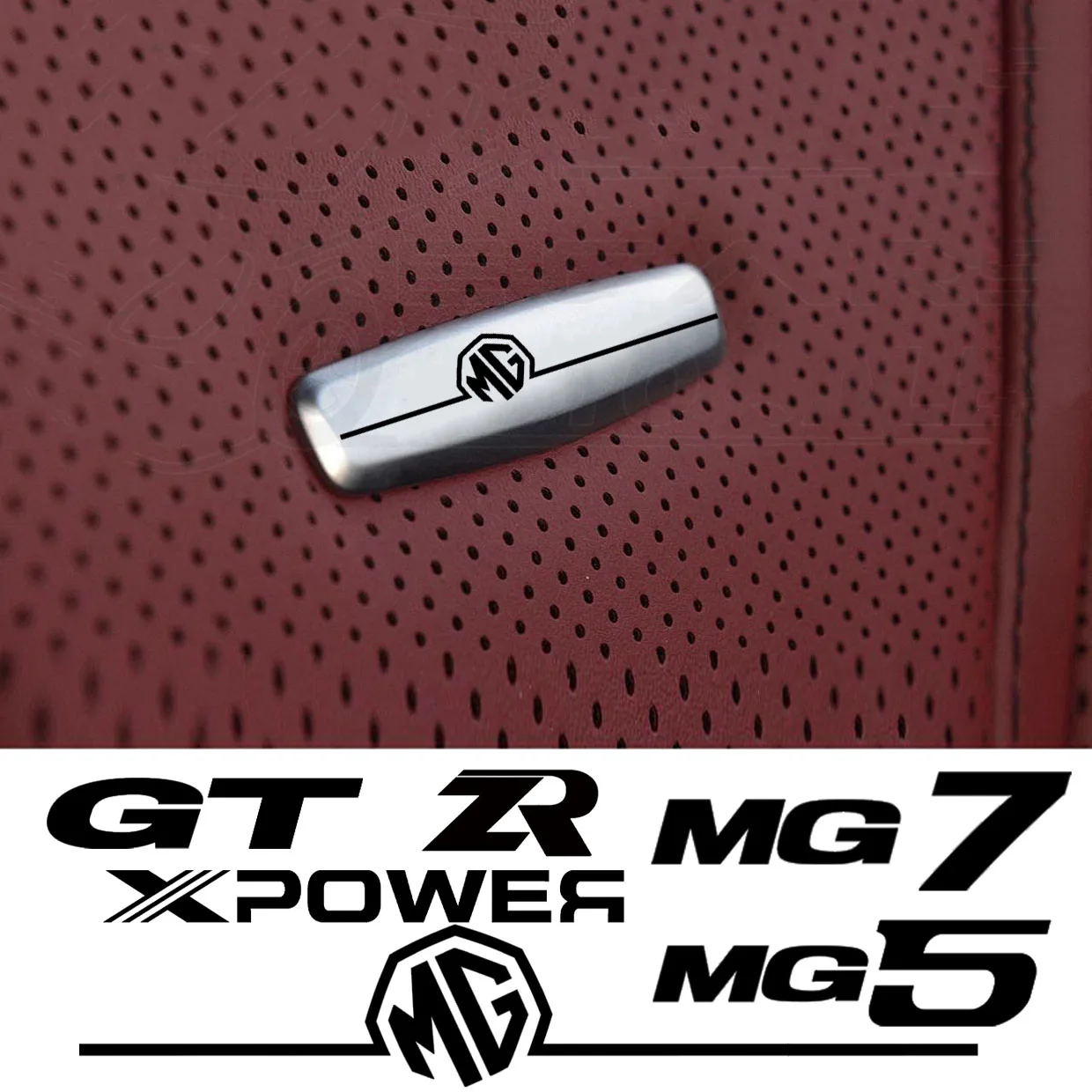Наклейка для переднего сиденья металлические значки настройки MG ZS HS MG3 MG5 EV TF