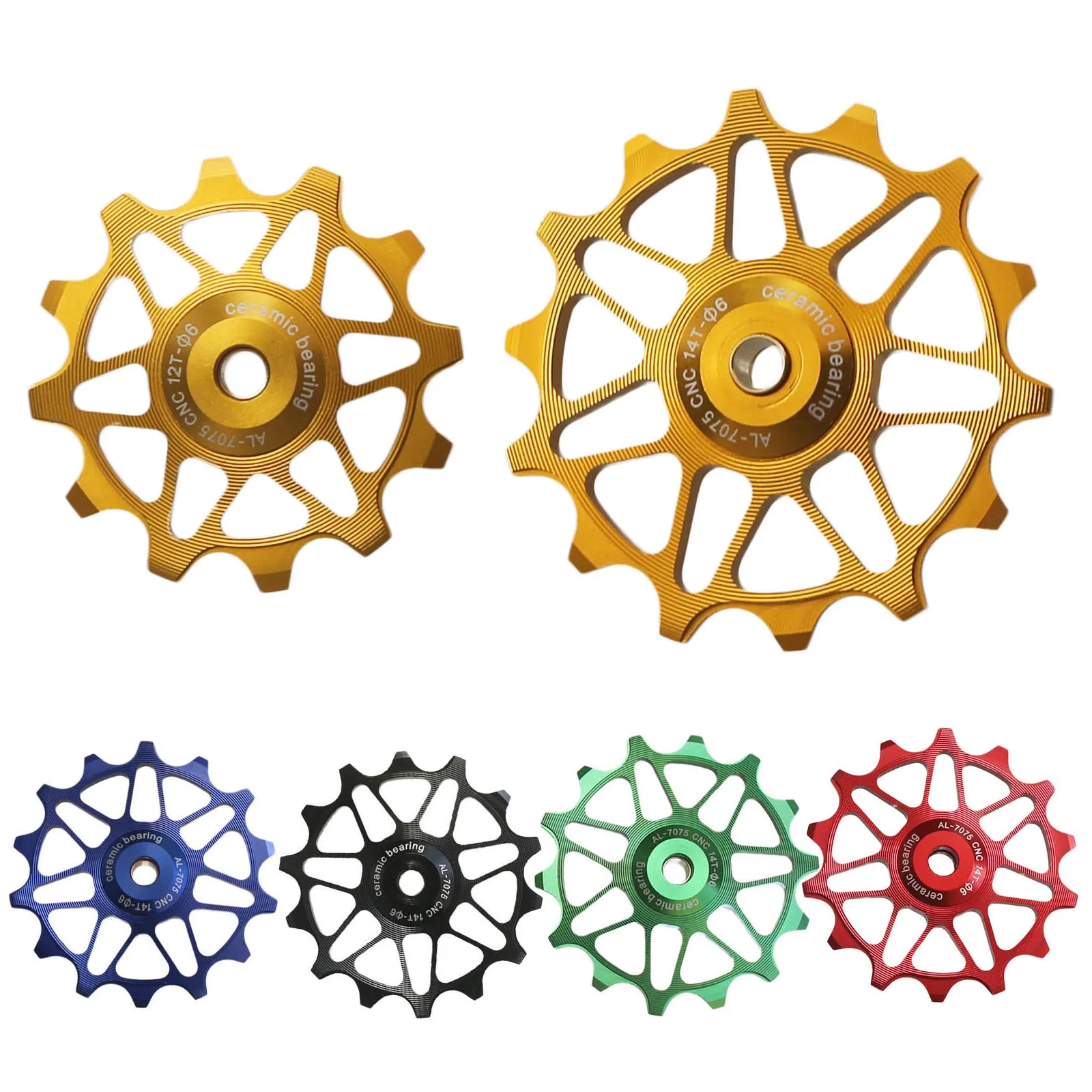 12t 14t 16t 18t Mtb Bike Ceramic Bearing Jockey Wheel Narrow Wide Teeth Bicycle Rear Derailleur