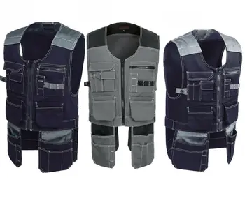 

Men Multi-pockets Work Tool Vests Waistcoat Workwear Jacket Outdoor Size S-2XL
