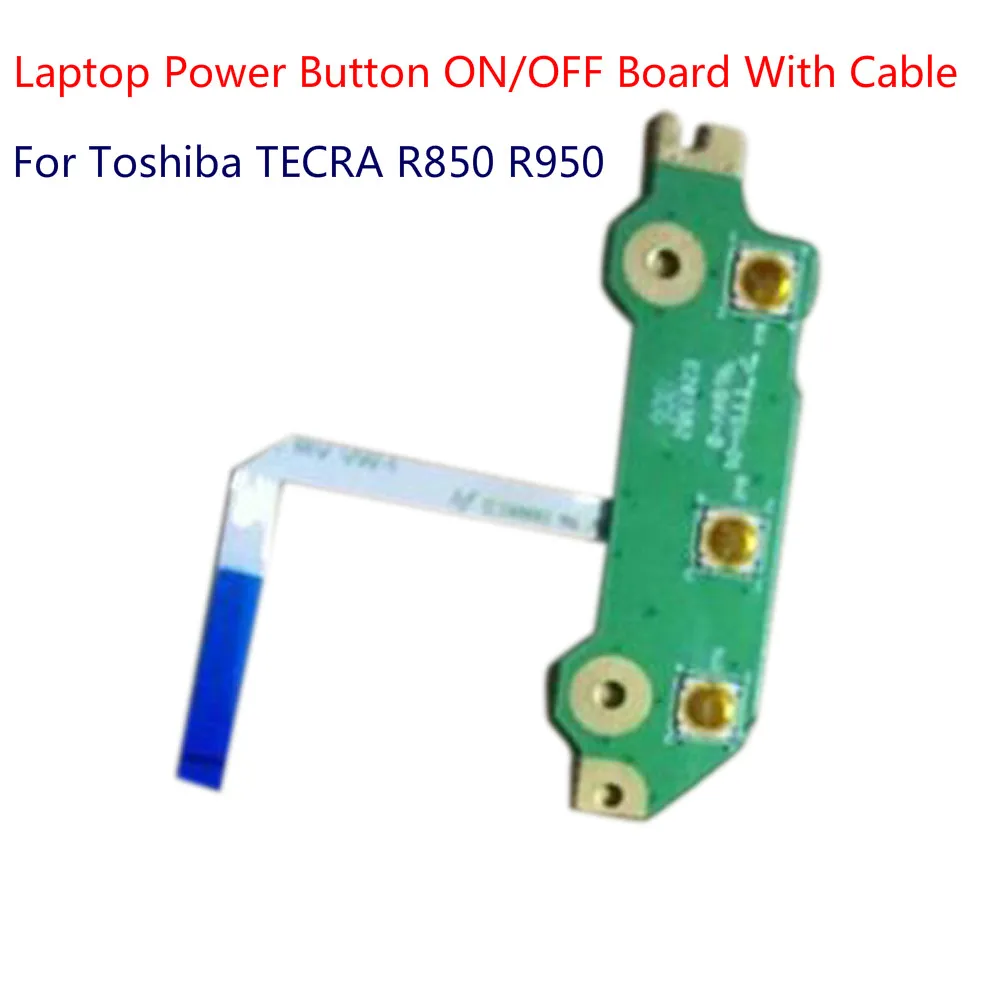 

1pcs Laptop Power Button ON/OFF Board With Cable For Toshiba TECRA R850 R950