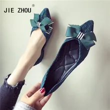 Новинка; Брендовая женская обувь; модная женская обувь на плоской подошве с острым носком и большим бантом; удобная повседневная обувь; женские водонепроницаемые мокасины; zapatos de mujer