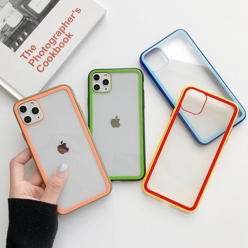 Модный Цветной Стеклянный чехол для iphone 11 pro X XS, двухцветный анти-осенний Чехол для мобильного телефона iphone 7 8 6 plus, чехол для мобильного телефона