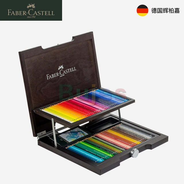 Pasteles Faber Castell Polychromos Caja de madera 100 colores