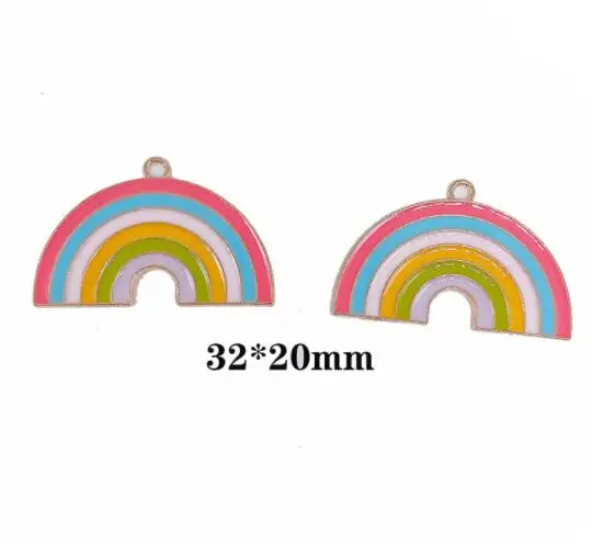 20 PCS rainbow Charm Pendants DIY Jewelry Making Accessories N10 | Украшения и аксессуары