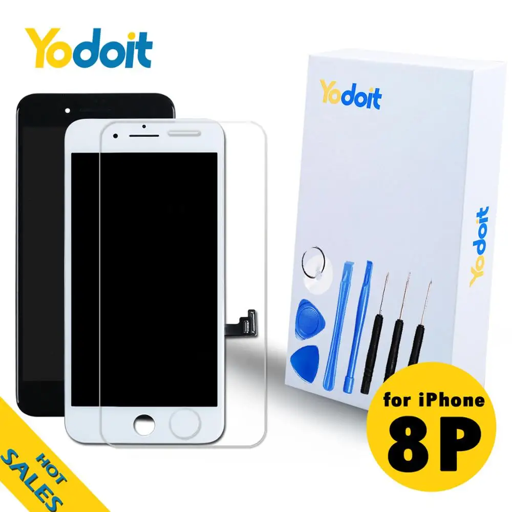 

Yodoit for iPhone 8 Plus 8P Display LCD Screen Replacement Pantalla Assembly 3D Touch Repair Parts Digitizer+Tools Front Camera