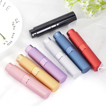 

1pc 8ml Aliminium Perfume Bottle Portable Cosmetic Spray Bottle Empty Travel Lotion Holder Refillable Bottle Accessories Tools