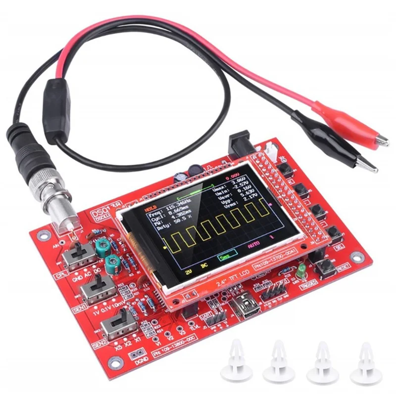 DSO138 2.4 &quotTFT Digital Oscilloscope 1Msps + Probe Analog Bandwidth (Welding) E-learning Kit | Инструменты
