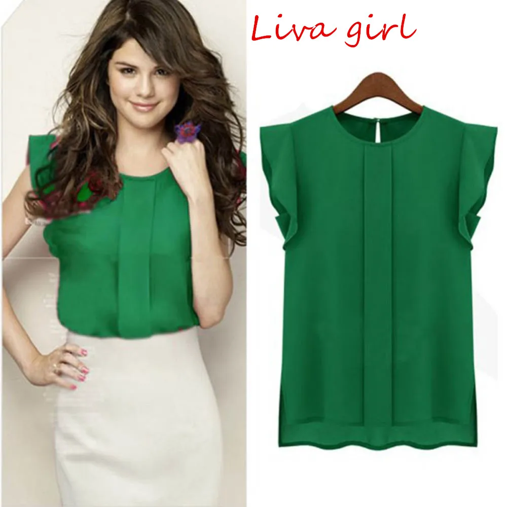 Women's Shirt Top Summer Top Casual Loose Short Sleeve Summer Short Sleeve Chiffon Solid Color Top Elegant OL Blouse Women's Shirt Top Summer Top Casual Loose Short Sleeve Summer Short Sleeve Chiffon Solid Color Top Elegant OL Blouse