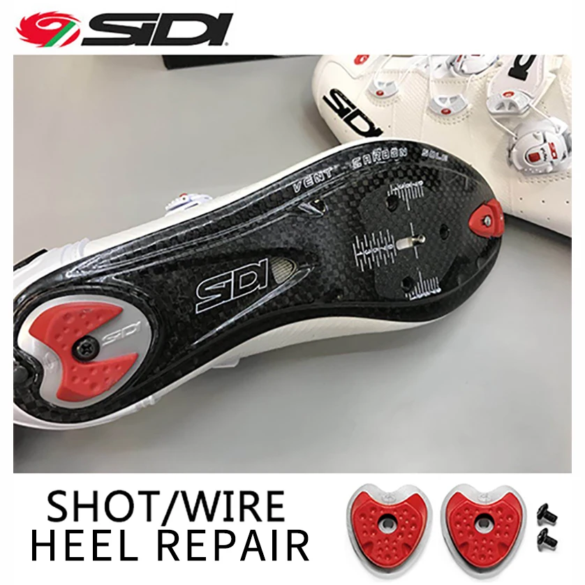 ข้อมูลเกี่ยวกับ Sidi Shot Wire Road Bike Lock Shoes Heel Cleat Spare Cleats For the Replaceable Studs Heel Fits All Sidi Shoes