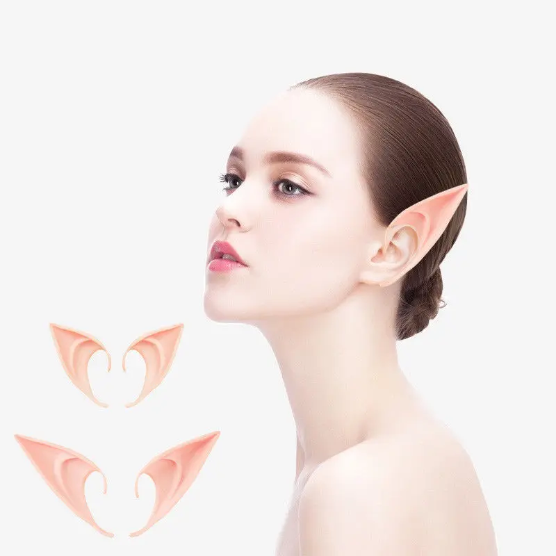 Эльф Ear COS Реквизит Поддельные уха хуанчхэнг Live реквизит Хэллоуин эльф уха