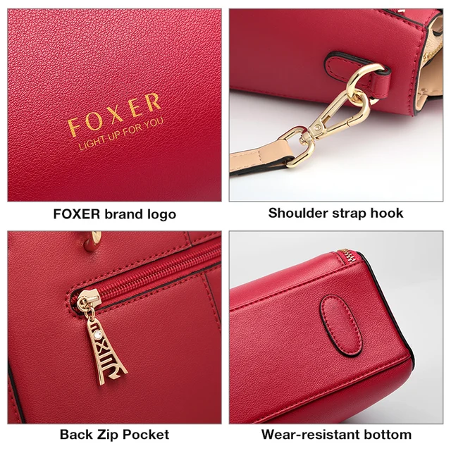 Foxer Coxy Women Split Leather Handbag FOXER