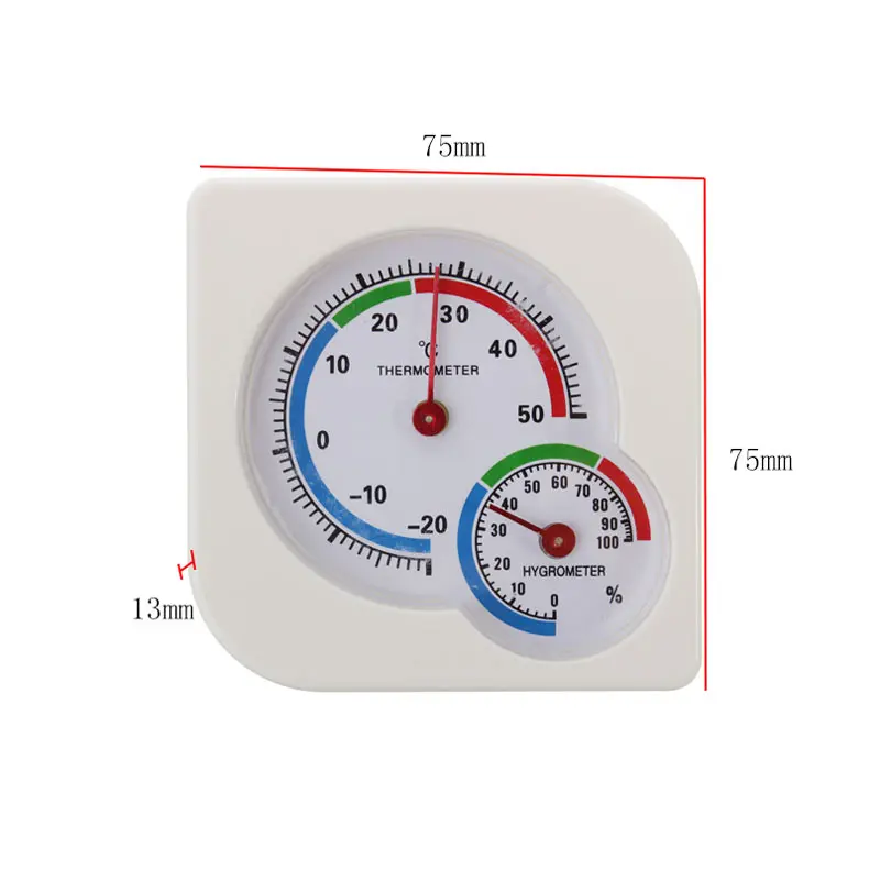 Датчик влажности Подсветка ЖК-приборы термостат наружная Метеостанция цифровой термометр без батареи - Цвет: white