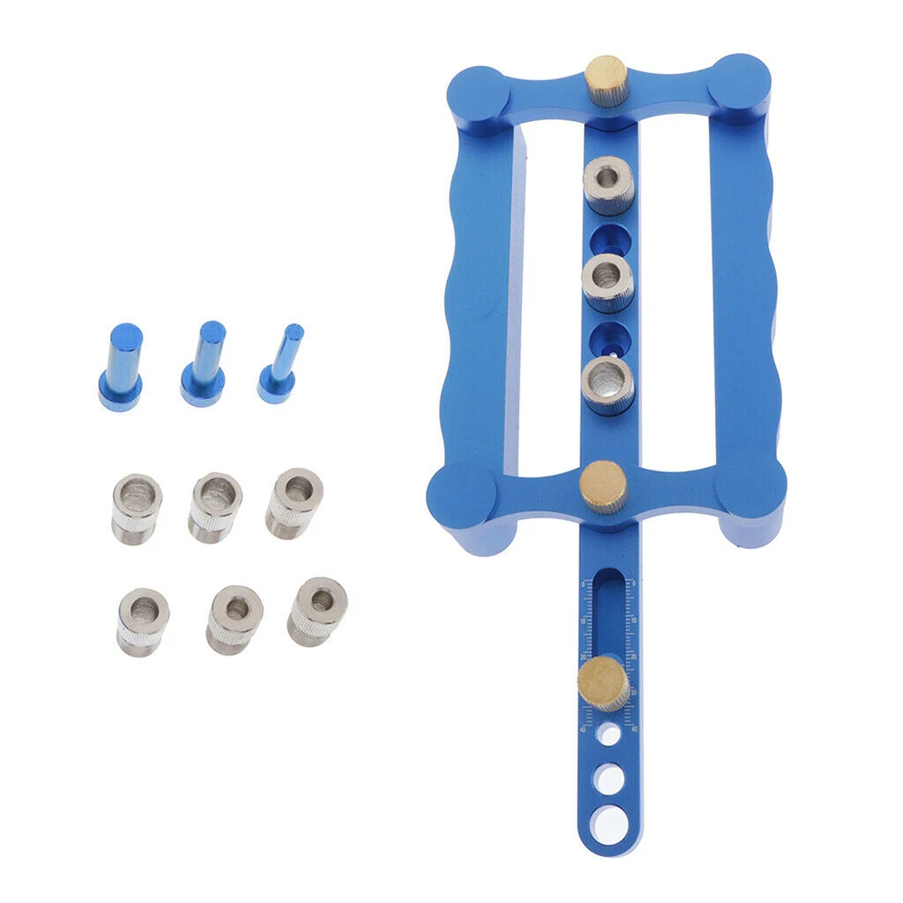 

Punch Dowel Hole Drilling Guide Jig Drill Bit Kit Woodworking Positioner Tools Easy To Operate And Applicable