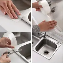 Уплотнительная лента для ванная, туалет, кухня/Водонепроницаемая и Mildewproof лента, прозрачный рулон клейкой ленты Caulk Tap