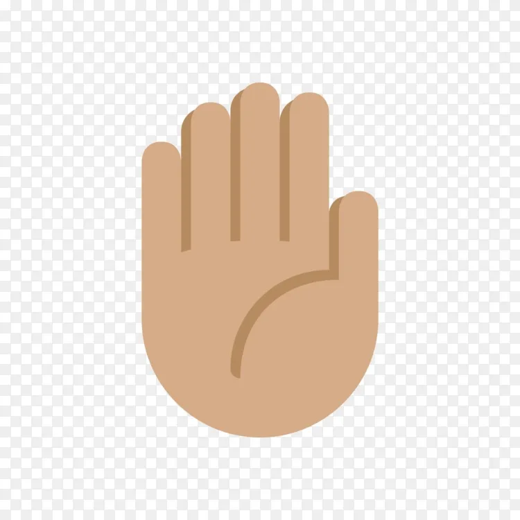 表情符号人类肤色暗色手部手势-表情符号