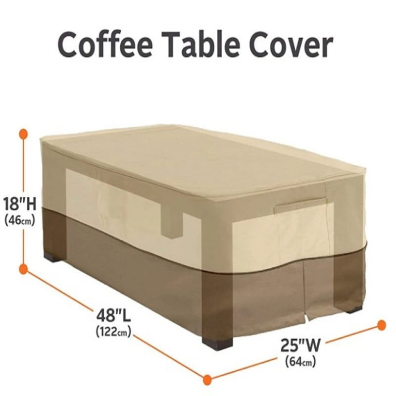 Outdoor Tea Coffee Table Cover Waterproof Garden Tea Table Cover