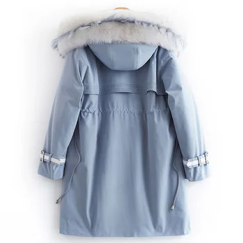 

Rex Rabbit Fox Collar Warm Winter Coat Real Fur Parka Women Clothes 2020 B12F81365 YY225