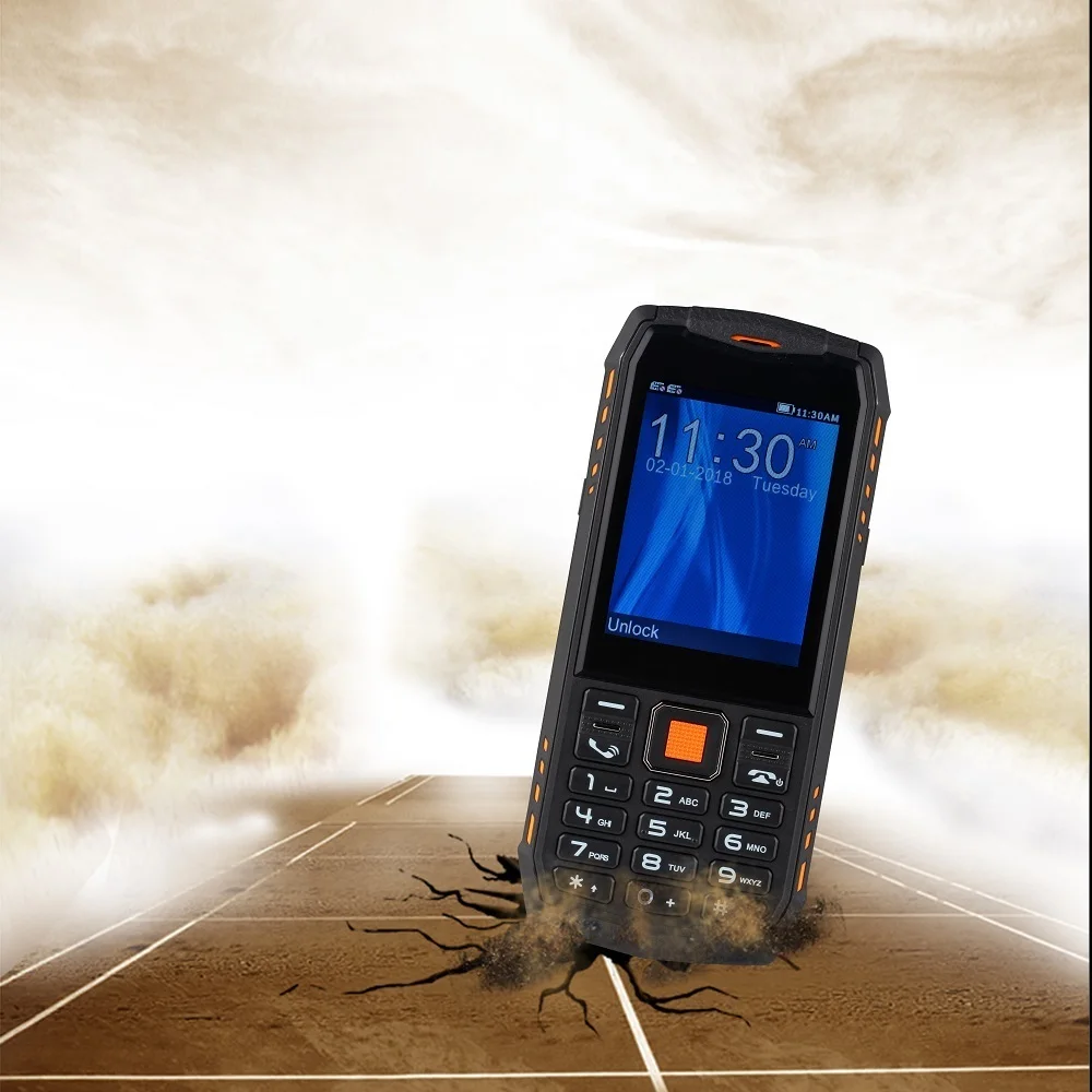 IP68 Waterproof shockproof Russian keyboard WCDMA 3G mobile phone 2.8\ IP68 Waterproof shockproof Russian keyboard WCDMA 3G mobile phone 2.8\