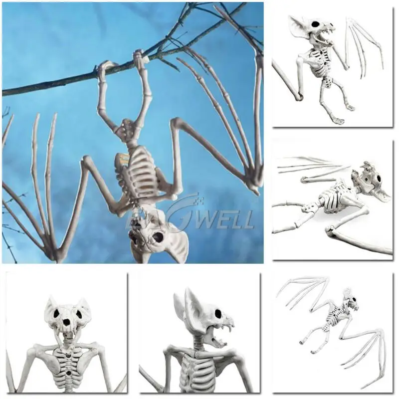 

Creepy Spider Bat Mouse Scorpion Lizard Bones Ornaments Hallowmas Horror Halloween Decoration Animal Skeleton Bone Props Party