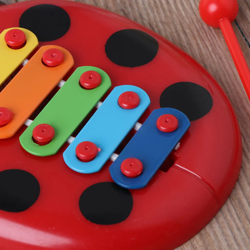 Симпатичные Божья коровка детские головоломки насекомые Пианино музыкальный инструмент, игрушка обучающая игрушка