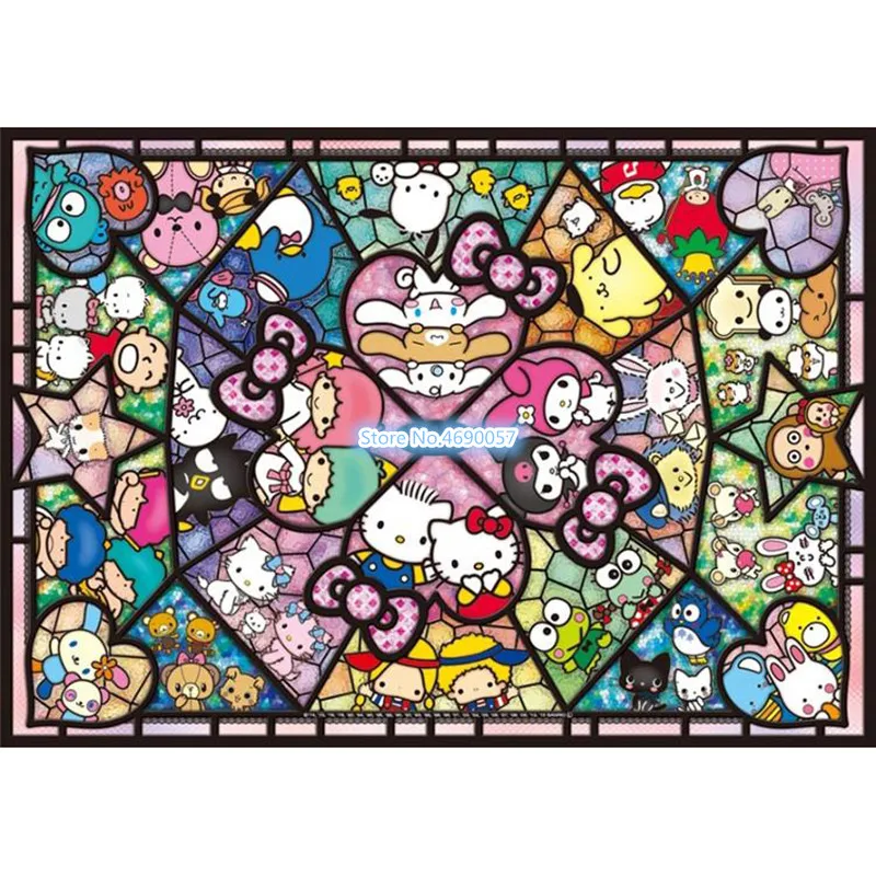 

Full Square/Round Drill 5D DIY Diamond Painting "Hello Cat Kitty" 3D Diamond Embroidery Cross Stitch Mosaic Rhinestone Decor