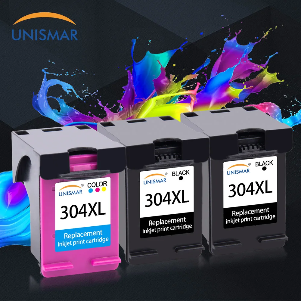 Unismar 3 шт. Замена для HP 304XL 304 чернильный картридж новая версия Deskjet Envy 2620 2630