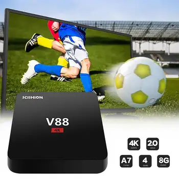 

Good Quality For V88 Android TV Box IPTV Android 9.0 OS 1GB RAM 8GB RK3229 Quad Core 1080P WiFi HDMI Smart TV BOX Media Player