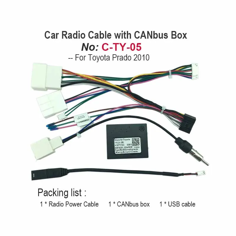 Автомобильный радиоприемник gps мультимедийный кабельный жгут для TOYOTA Prado 2009 ~ 2013