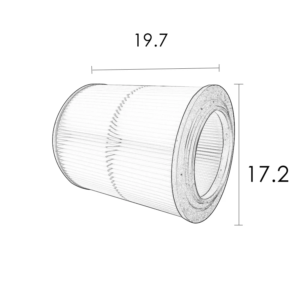 Description Picture 6 of itemCartridge Filter Replacement Part Accessories for Shop-Vac Craftsman 17816 Fit 5 Gallon & Larger Vacuum Cleaner