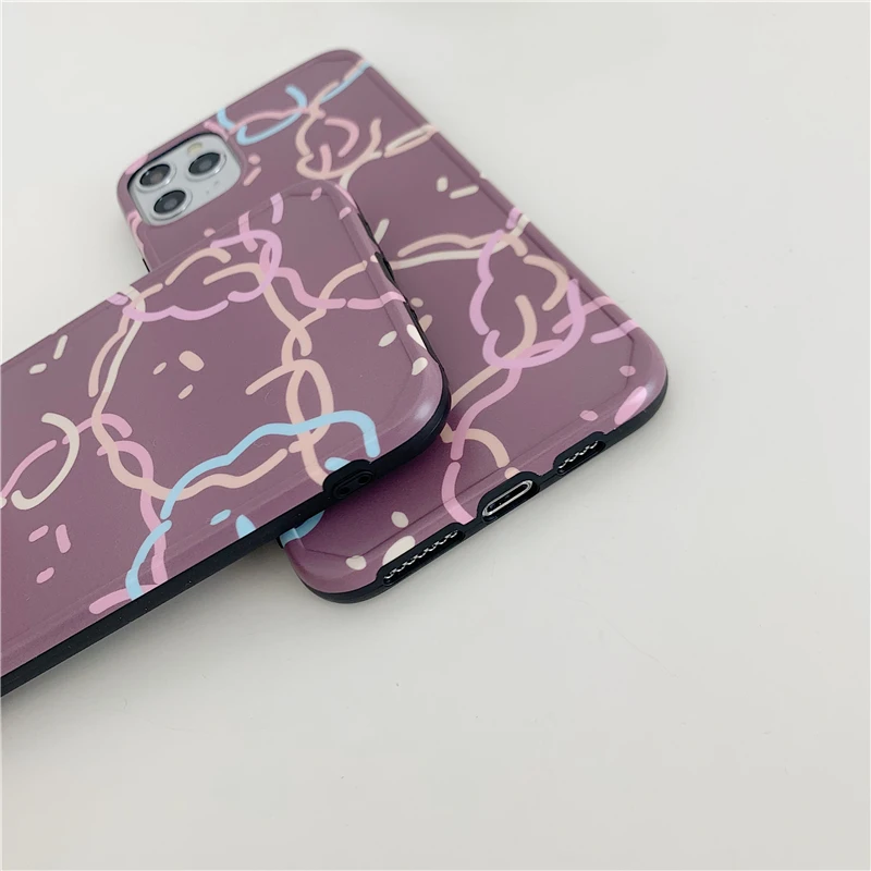 Простой линейный облачный чехол для телефона для iphone 11promax XS Max чехол для iphone X XR 7 8 Plus, модные мягкие чехлы IMD с рисунком