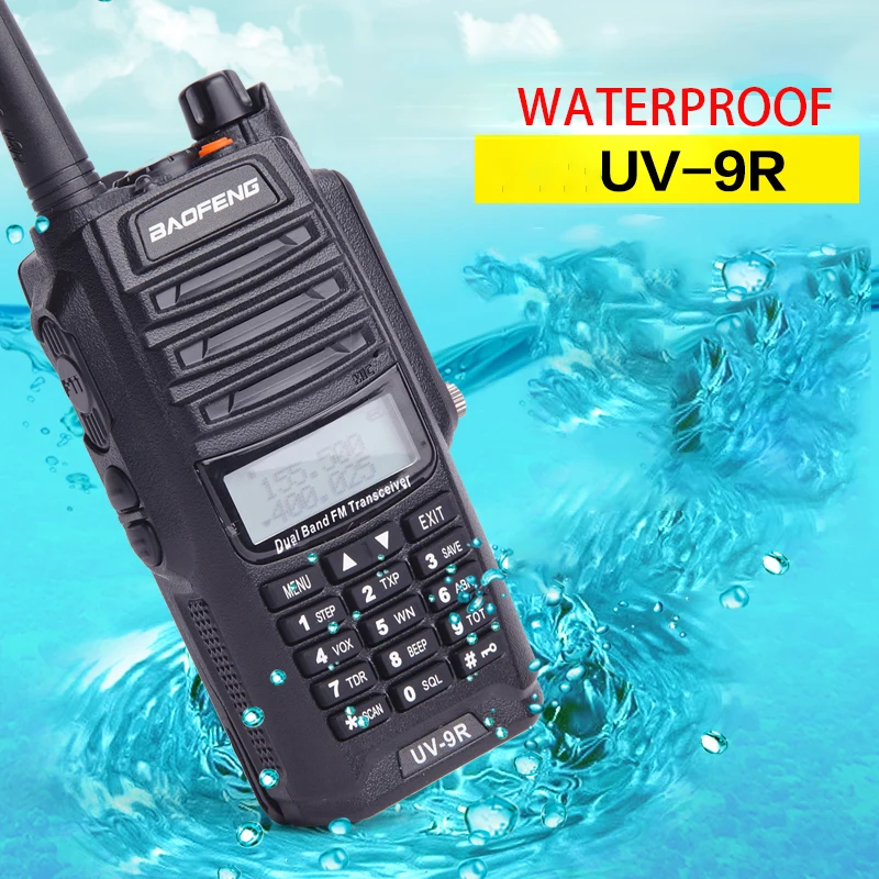 UV-9R Baofeng рация IP67 водонепроницаемый с высокой мощностью для охоты на дальние расстояния двухсторонний коммуникатор