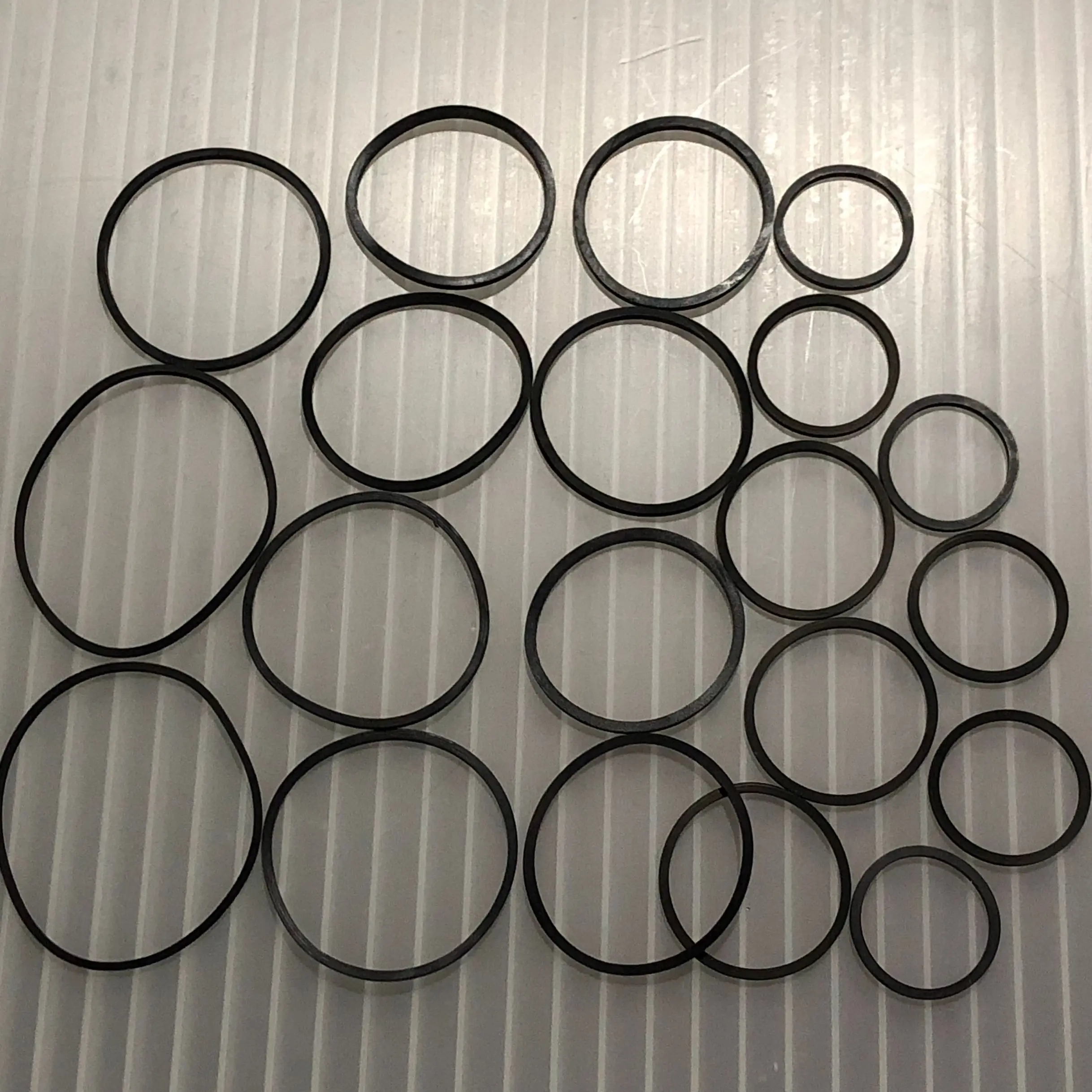 20pcs/bag 1 bag DVD CD VCD Transmission belt all size folded lenth thickness rubber belt drive strap for homely laser head