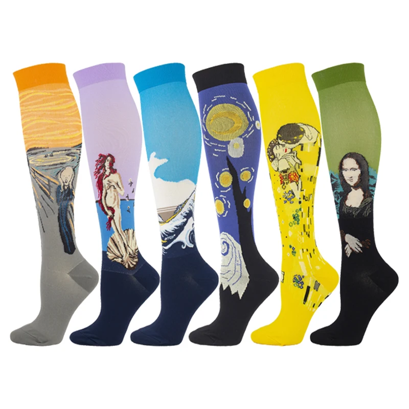 Men and Women Long Tube Compression Stockings Pressure Nursing Socks For Diabetes Varicose Veins Outdoor Sports Running Socks Men and Women Long Tube Compression Stockings Pressure Nursing Socks For Diabetes Varicose Veins Outdoor Sports Running Socks