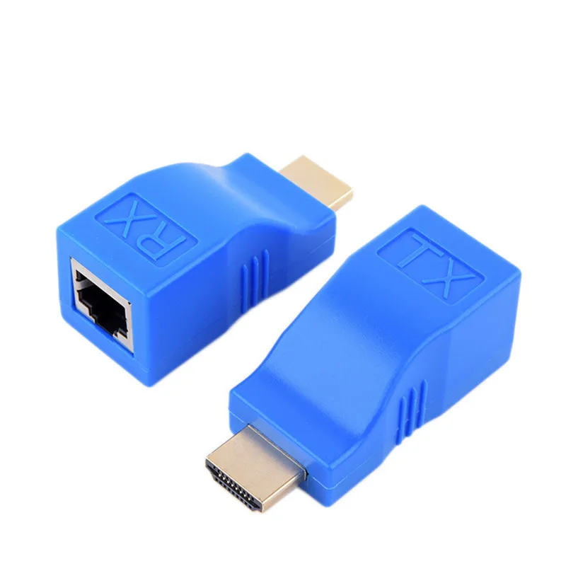 HDMI удлинитель 4K RJ45 Порты LAN сеть HDMI Расширение до 30 м по CAT5e/6 UTP LAN Ethernet кабель для HDTV HDPC