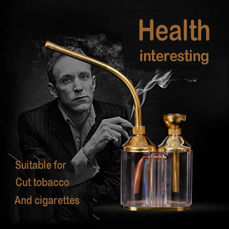 Multifunctional Brass Filter Hookah Portable Dual-use Mouthpiece Healthy Smoking Decomposition Nicotine | Дом и сад