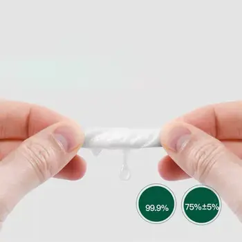 

100Pcs 6x6cm Disposable Disinfection Wipes 75% Alcohol Pads Antiseptic Cleansing
