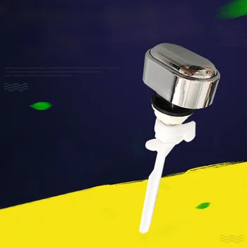 

Plastic Round Push Switch Toilet Button Cover Tank Accessories Single Press Valve Bathroom Water Saving Rod Universal Closestool