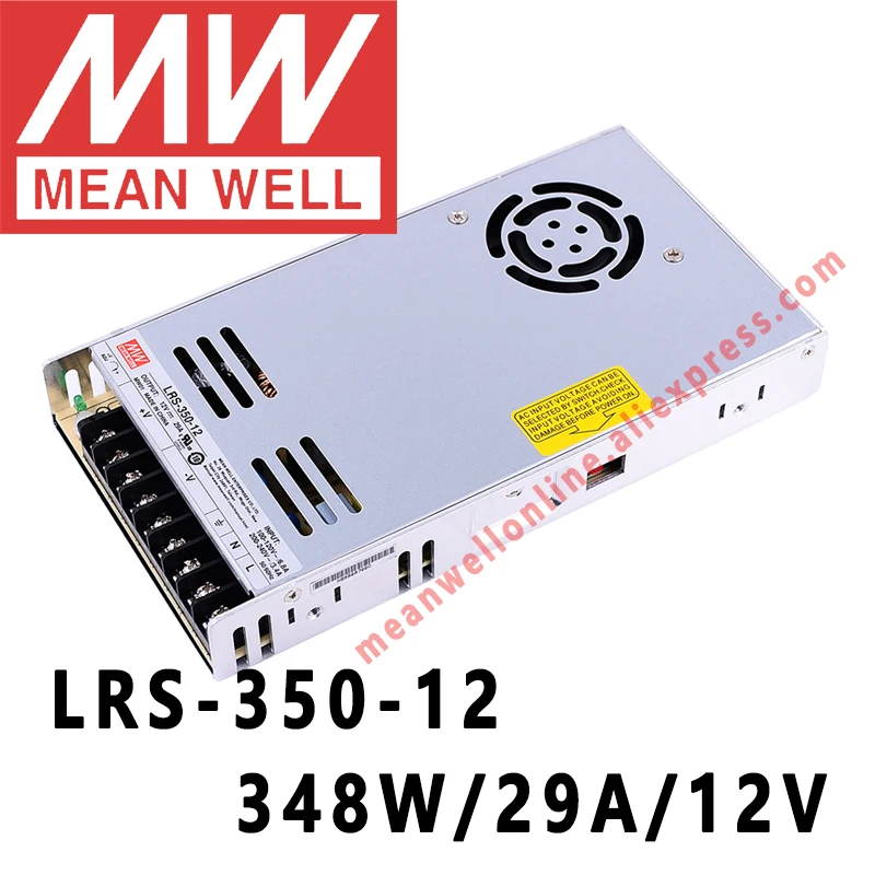 Mean Well LRS-350-12 meanwell 12V/29A/348W DC, Интернет-магазин импульсных блоков питания с одним выходом