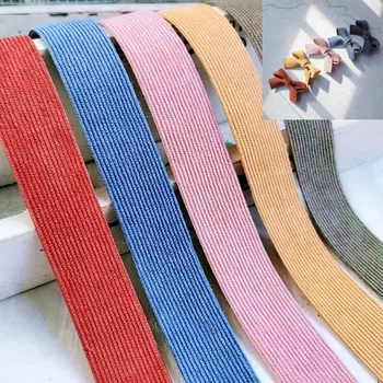 

5 Yards Korea Corduroy Cloth Stripe Ribbons DIY Hair Bow Accessories Satin Ribbon Handmade Webbing Garment accessories