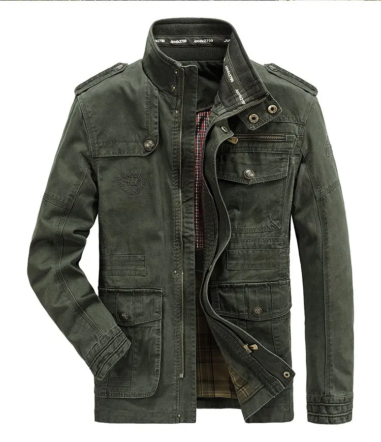 plus size 6XL 7XL 8XL 100% cotton Jackets Men Military Cargo Tactical Combat Business male Coat Pilot Bomber men |