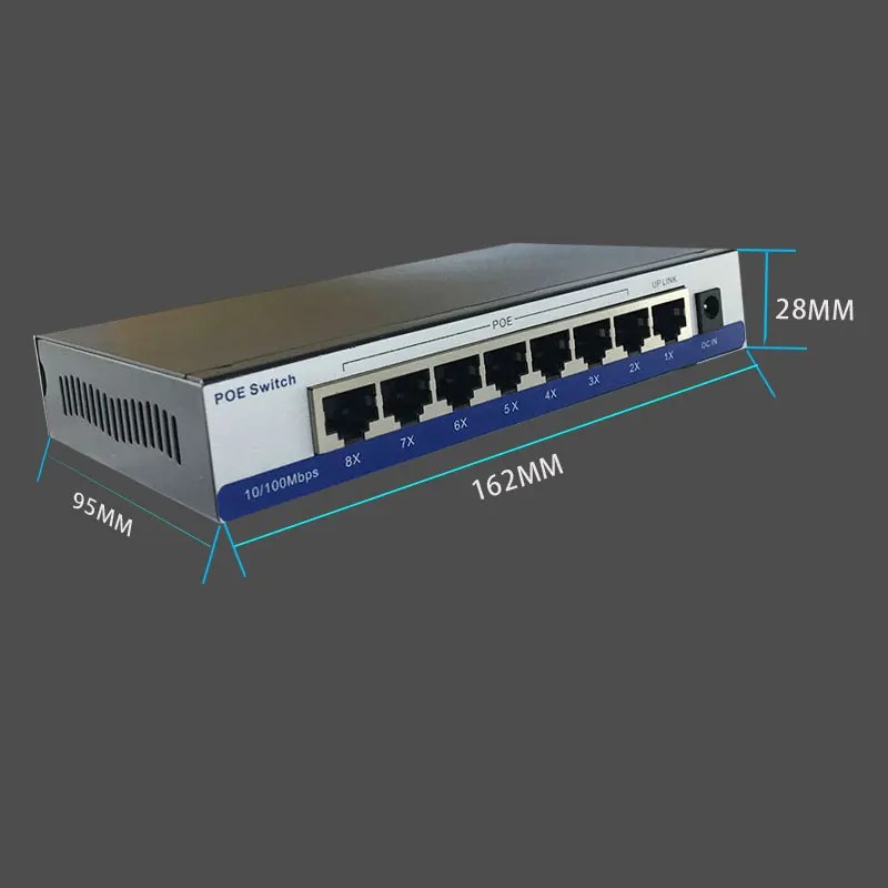 switch 8 Port Passive PoE Injector 12V 24V 48V Supply AP IP Camera LED Screen Wireless Phone 45/+ 78/- Smart city Net Power