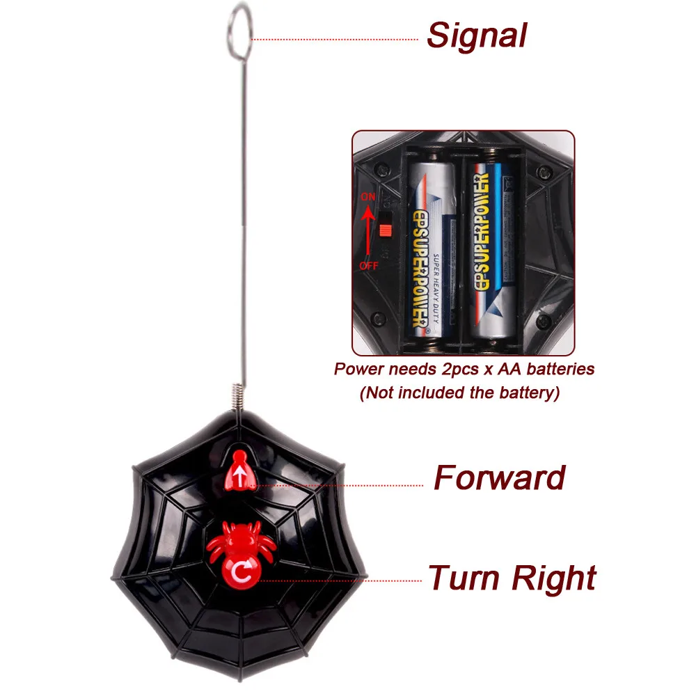 Пульт дистанционного управления мягкий страшный плюшевый жуткий ИК-паук RC Тарантул детская Подарочная игрушка