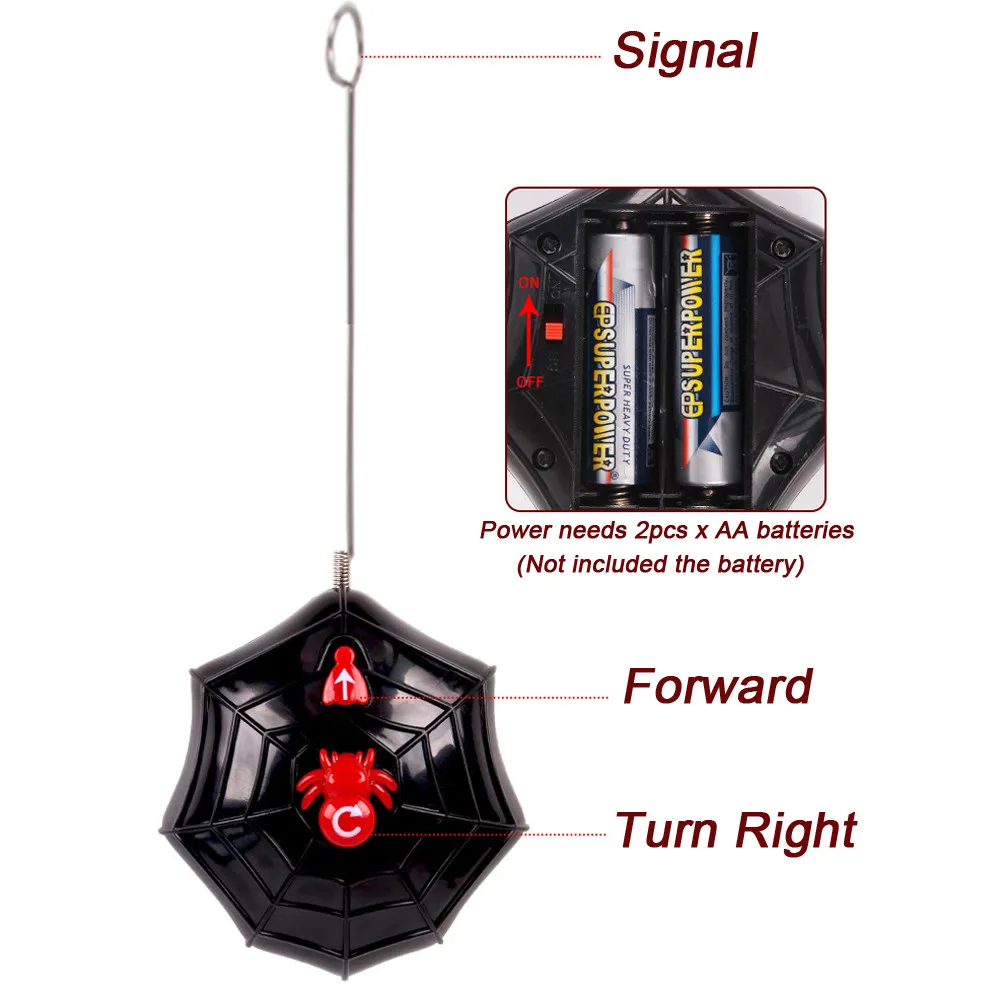 Remote Control Soft Scary Plush Creepy Spider Infrared RC Tarantula Kid Gift Toy Remote Control Soft Scary Plush Creepy Spider Infrared RC Tarantula Kid Gift Toy