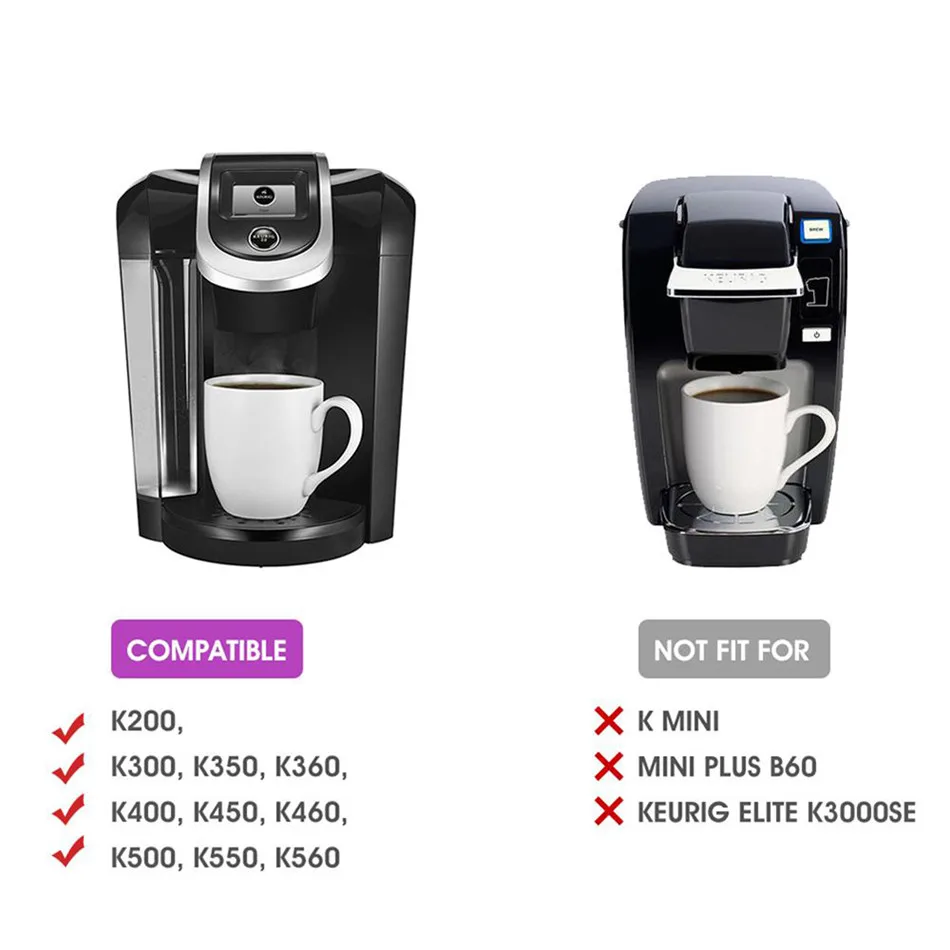 Многоразовые совместимы с Keurig 2,0 K чашки наполнения капсула для машины K-CUP Большой Кофе-капсулы капсула