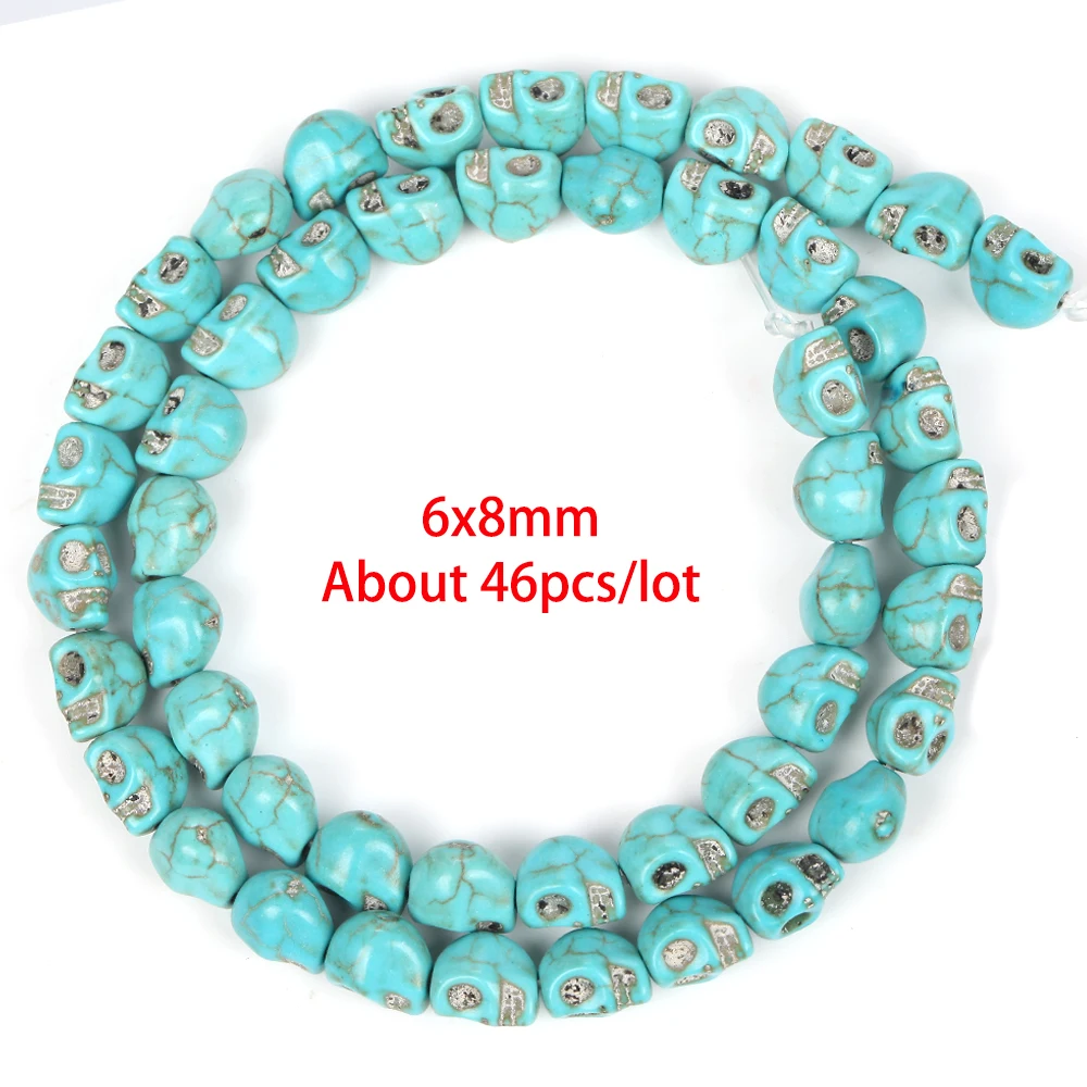 Natürliche Stein Türkise Meeresschildkröte Unregelmäßige Perlen Runde Lose Spacer Perlen Für Schmuck Machen DIY Armband Halskette – Detail 10