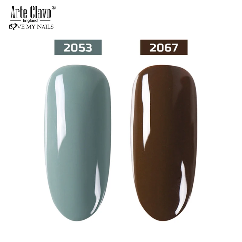 2053-2067 Arte Clavo Осенняя Серия 2 шт Гель-лак для ногтей набор оранжевый зеленый гибридный Цвет Полупостоянный светодиодный лак для ногтей набор блестящий гель - Цвет: 2053-2067