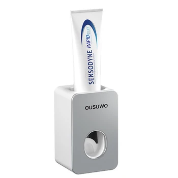 

Wall Mounted Toothpaste Squeezer Automatic Toothpaste Dispenser Plastic Dustproof Toothbrush Holder Toilet Bathroom Accessories